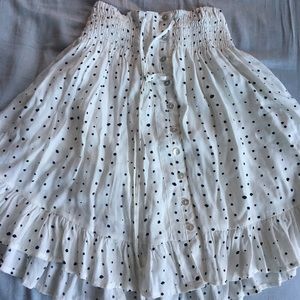 White spotted skirt